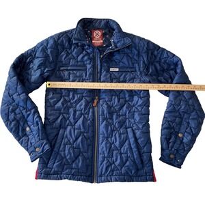Tumbleweed Texstyles Quilted Snap Front Jacket Blue Pioneer Collection Small